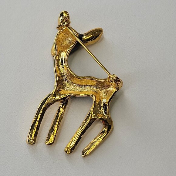 Deer Fawn Brooch Pin - Picture 4 of 9